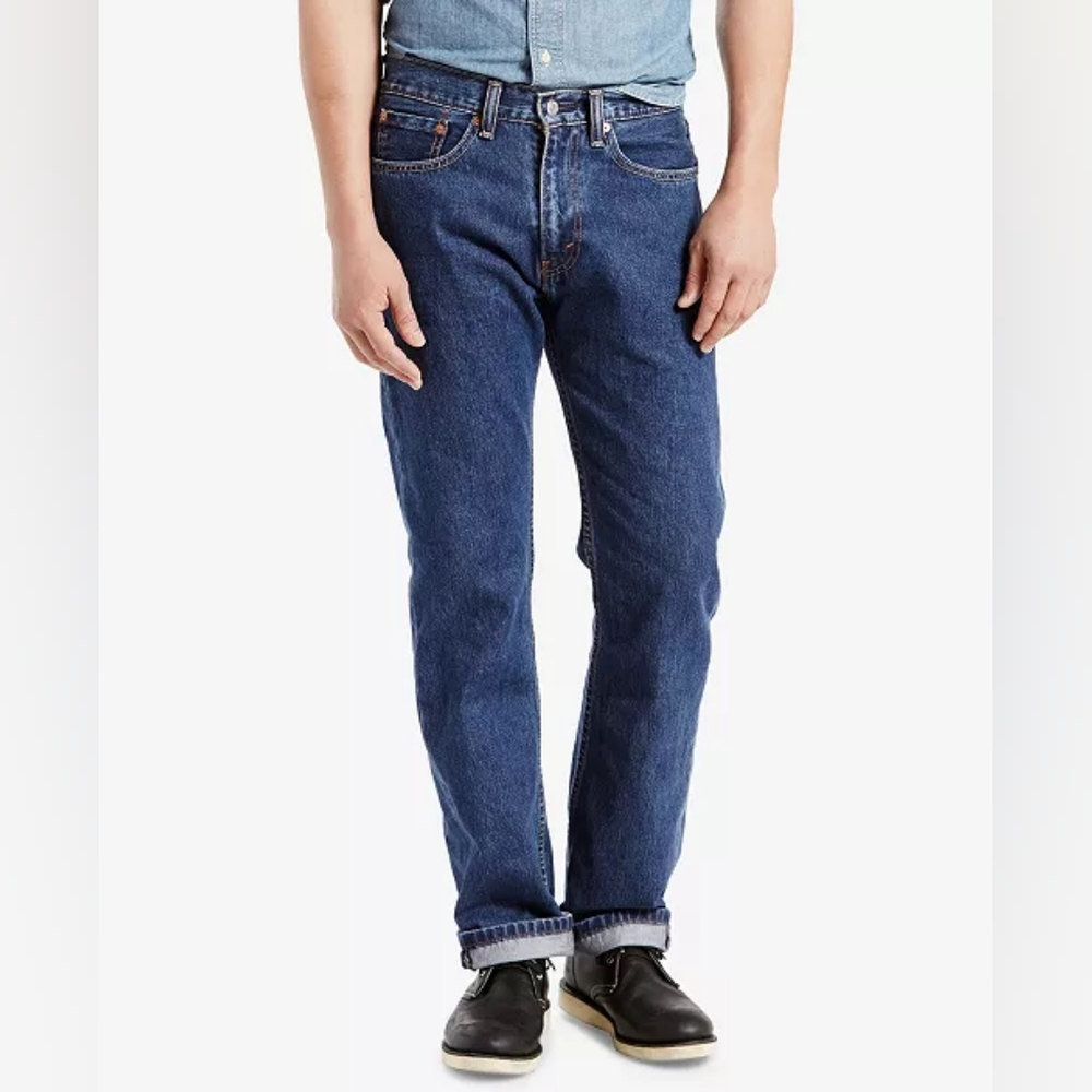 Men's Levi's 505 100% Cotton Classic Red Tab Jeans, Waist 31